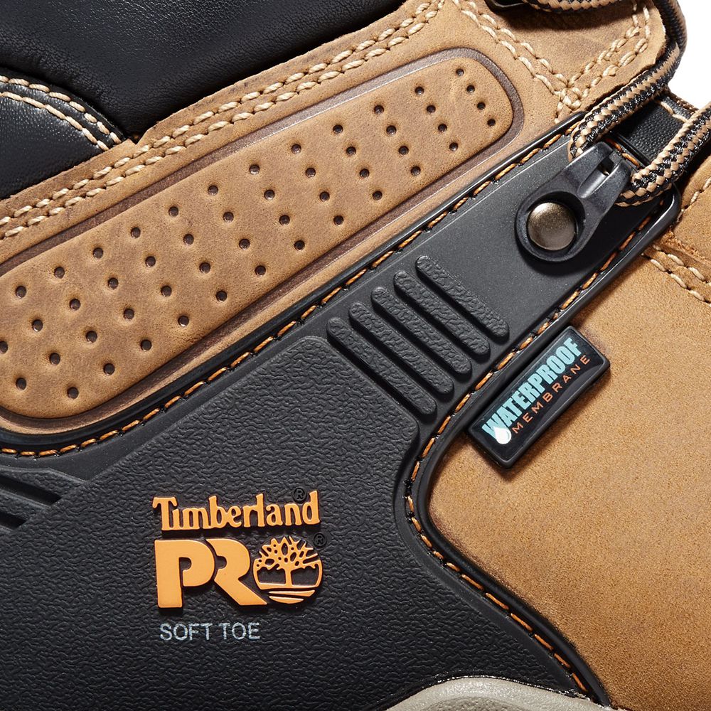 Bocanci De Muncă Timberland Barbati Maro/Negrii - Pro® Hypercharge 6\" Soft Toe - Romania - AWCBKY162